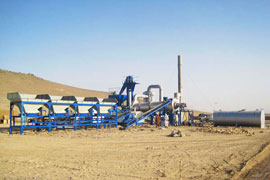 stationary continuous asphalt mixing plant